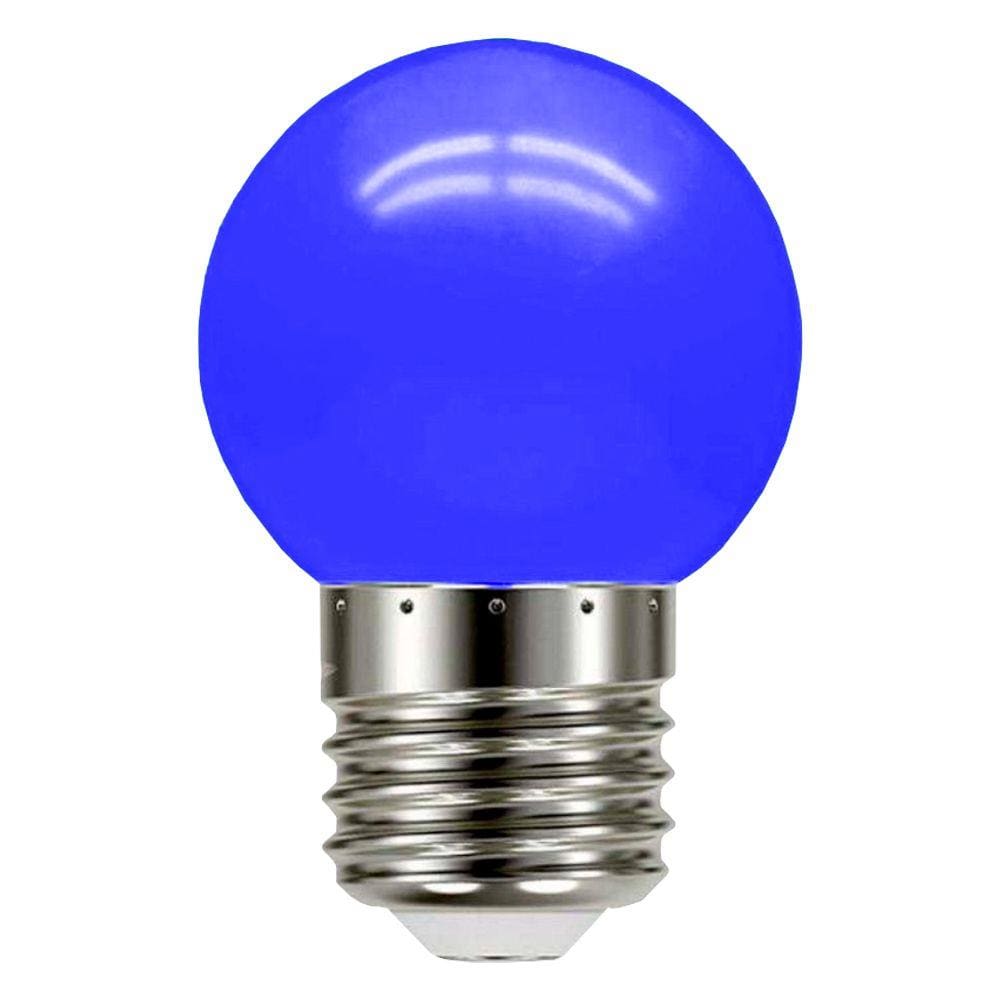 Lâmpada Bolinha 40w Incandescente E-27 Azul 220v