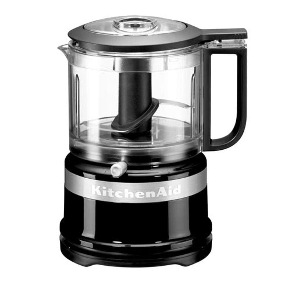 Mini Processador de Alimentos KitchenAid Onix Black com 02 Velocidades, Capacidade de 0,8 Litros - KJA03BEANA