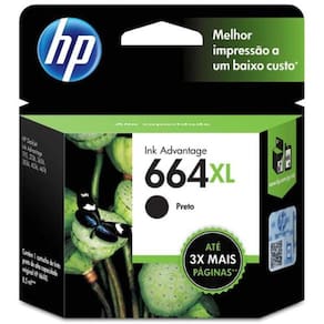 Cartucho Hp F6v31ab Nº 664 Xl Preto  Hp