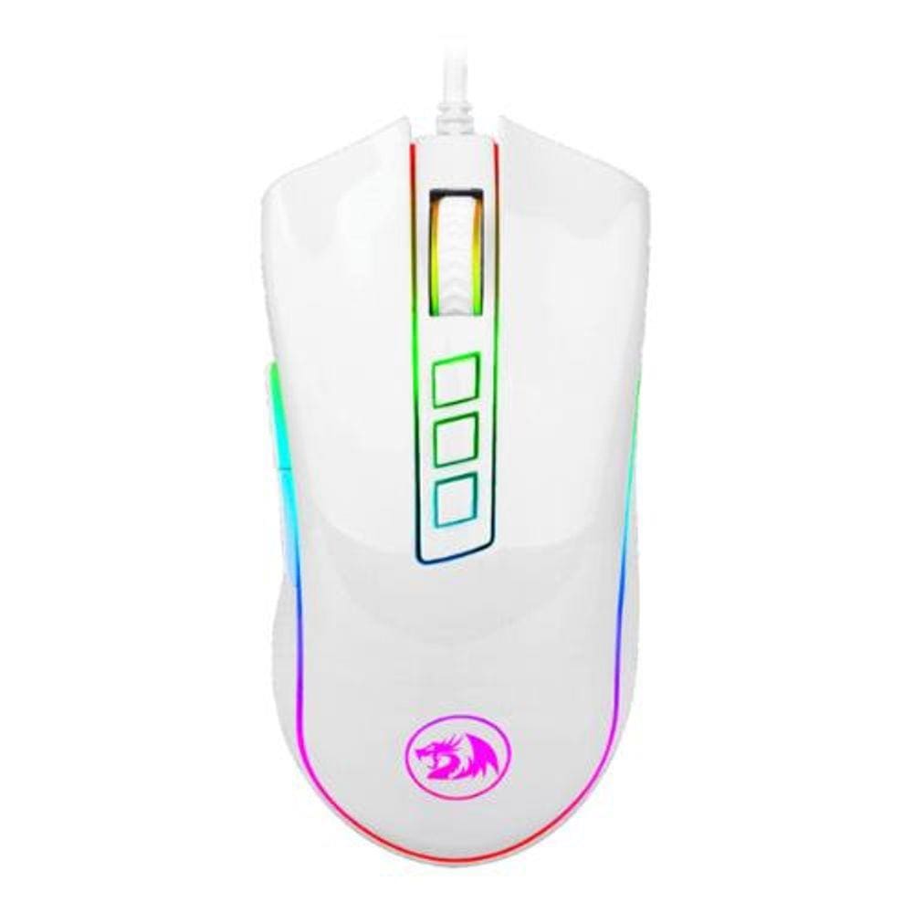 Mouse gamer cobra 10.000dpi branco m711w  REDRAGON