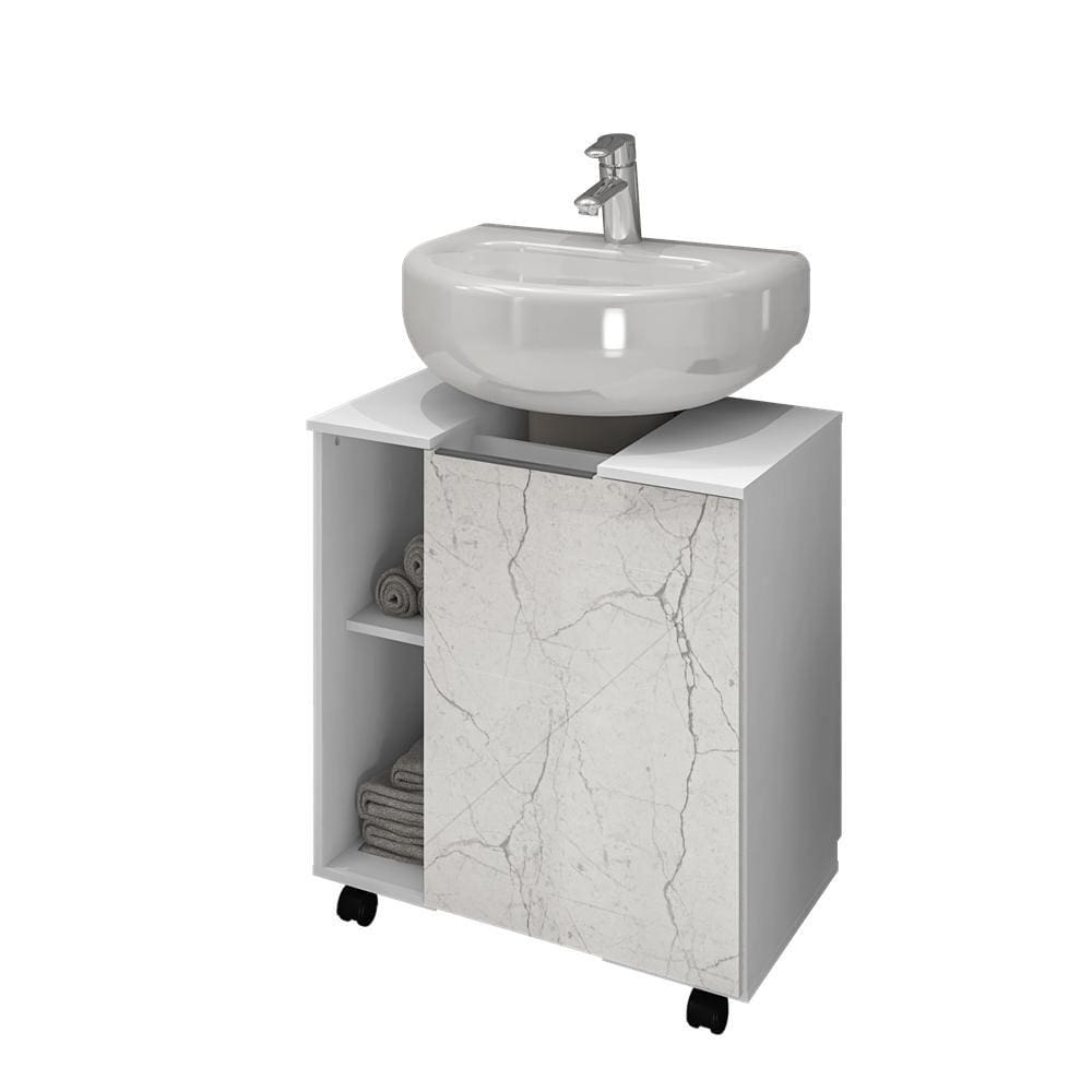 Gabinete Para Banheiro Pequin Bechara Branco Carrara Banheiro
