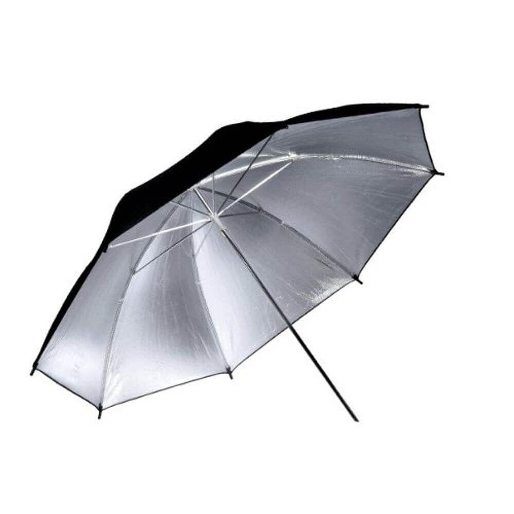 Sombrinha Refletora Greika BS-36 Preta Prata 91cm
