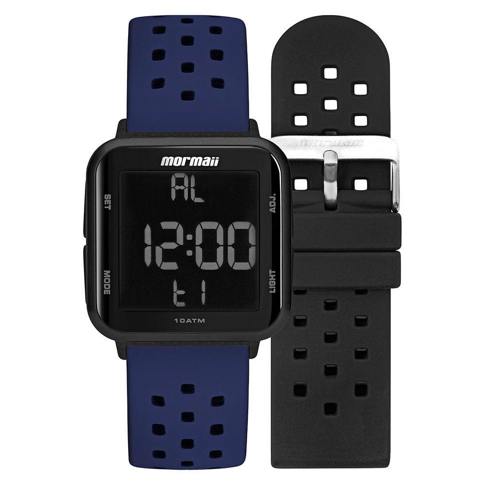 RELOGIO MORMAII UNISSEX MO6600AN/T8A - SILICONE - Azul