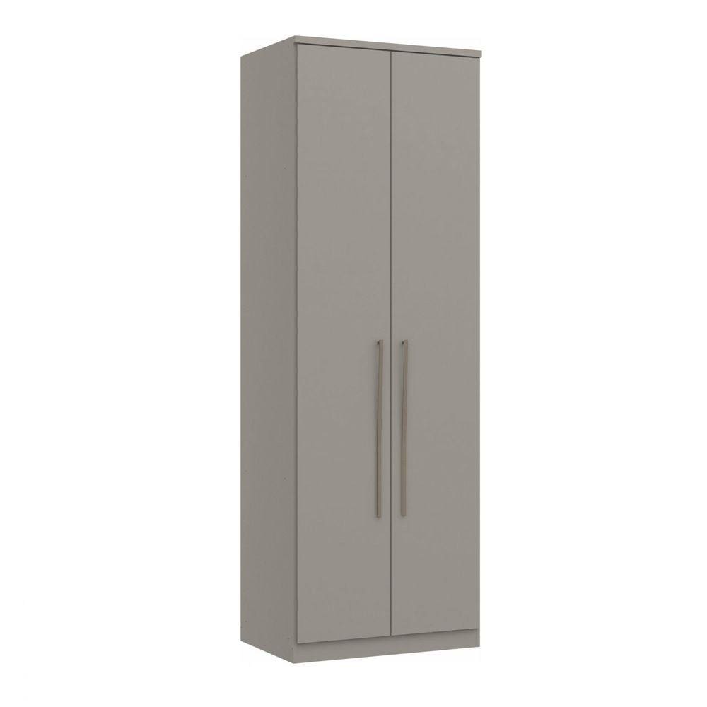 Módulo de Guarda Roupa 2 Portas 2 Gavetas Elegance Móveis Castro NIQUEL/NIQUEL