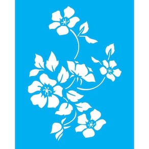 Stencil 20X25 Flor Papoulas - Opa 1333