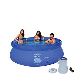 Kit Piscina Inflável Splash Fun 2400 Litros + Filtro Bomba 2.200l/h - Mor