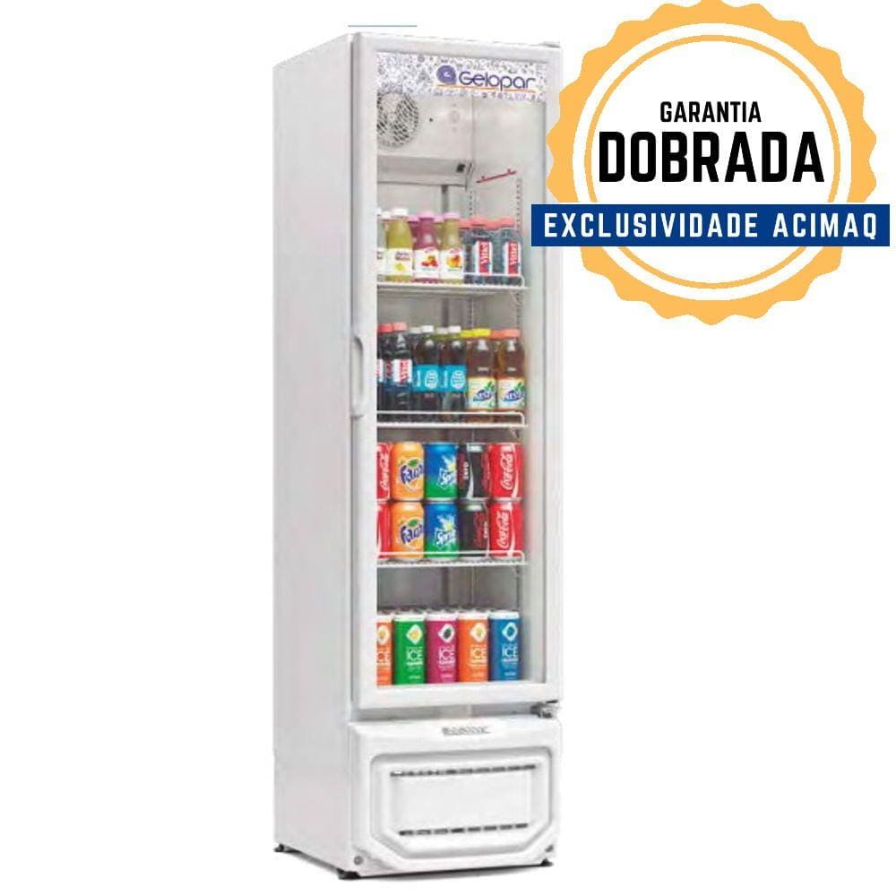 Refrigerador Expositor Gptu-230 Turmalina Branco 228 Litros 110V - Gelopar
