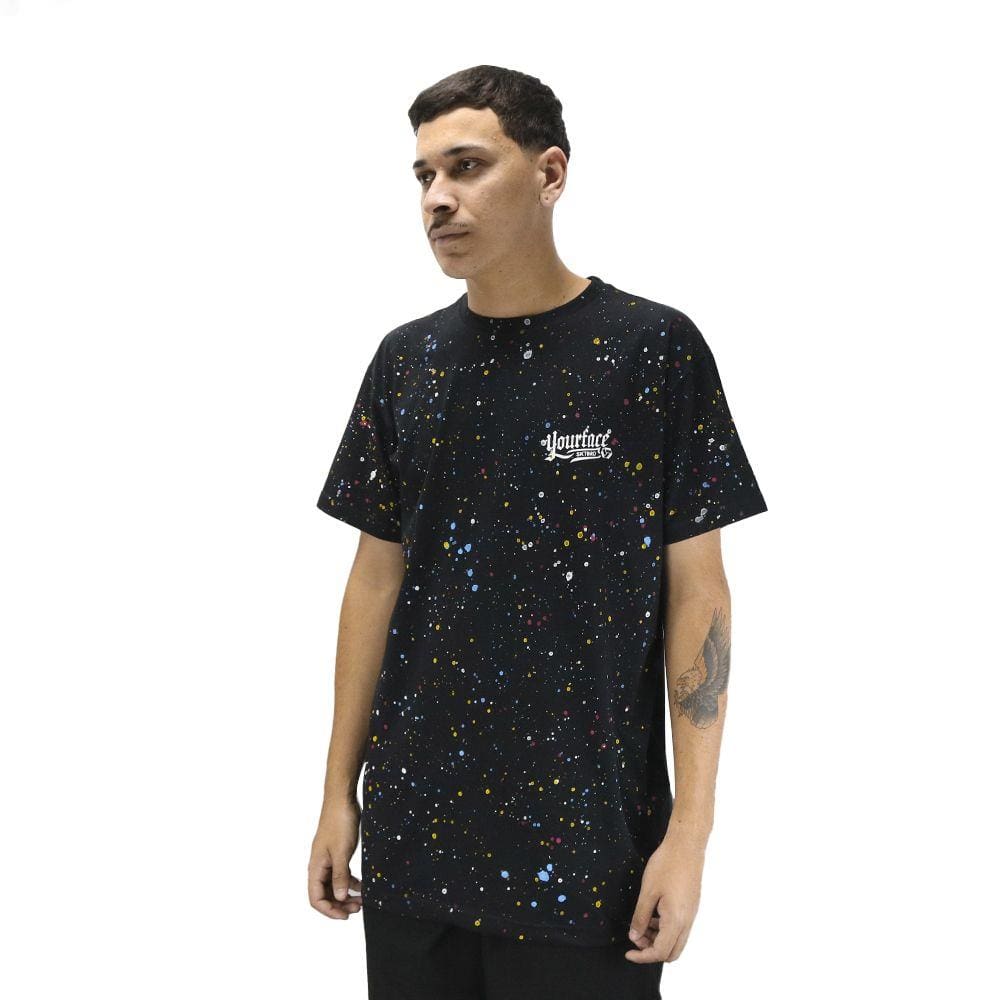 Camiseta Your Face Trickle Preta