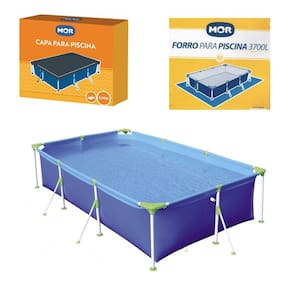 Kit Piscina Premium 3700 Litros + Capa + Forro - Mor
