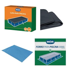 Kit Capa + Forro Para Piscina Standard 3000 Litros - Mor