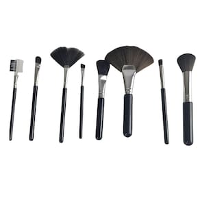 Pincel Kit 8 peças Maquiagem Make Up Sombra Corretivo Base Profissional