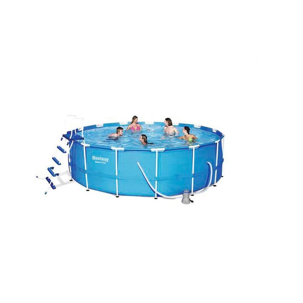 Kit Piscina 220V 16,015L 457x122cm Estampa Azul