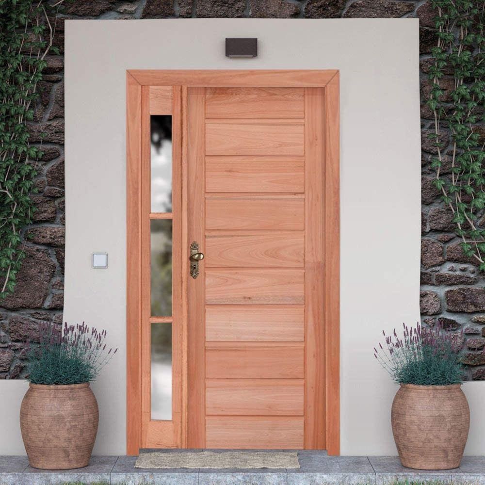 Kit Porta PE 30 213cm x 110cm x 12cm Vitrô Madeira Esel Natural
