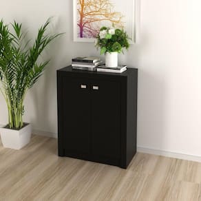 Balcão para Escritório 2 Portas 60cm Me4103 Tecno Mobili Preto