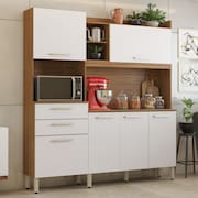 Armário de Cozinha 6 Portas 2 Gavetas Select Demobile Amendola Branco