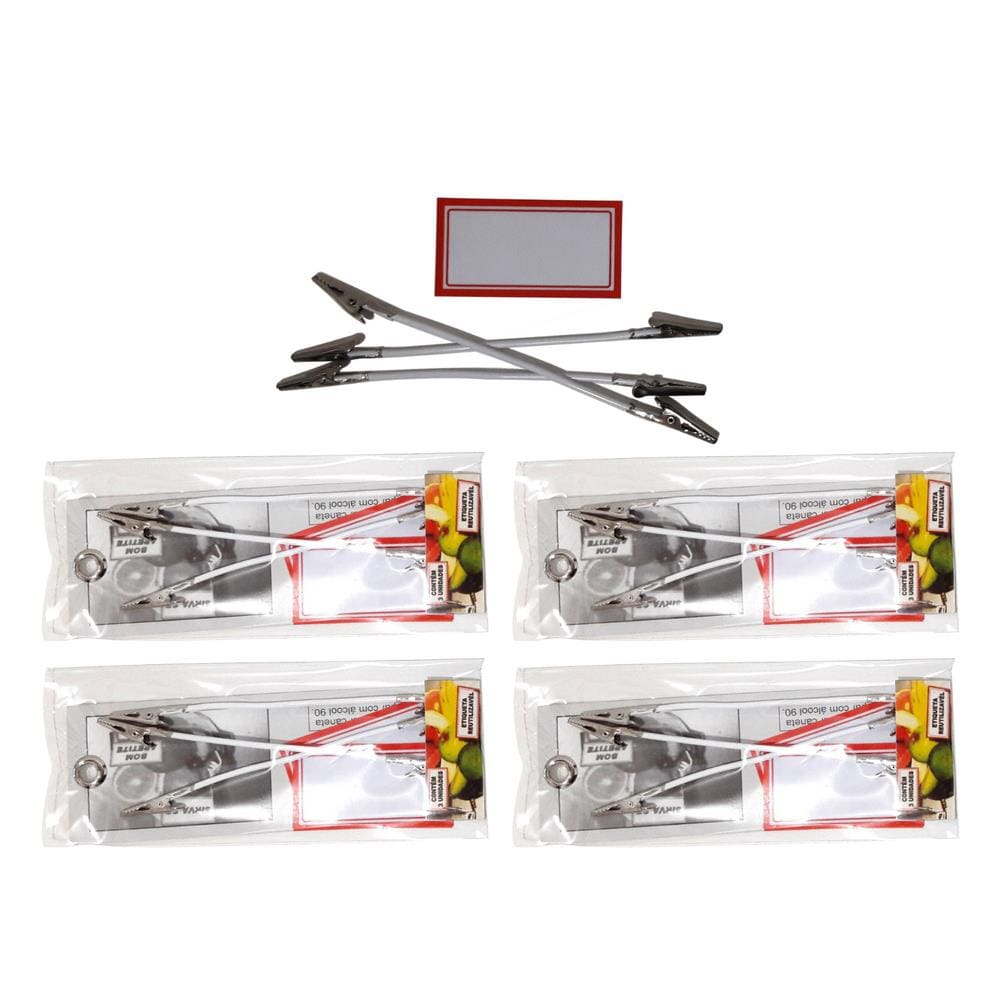 Identificador E Precificador P/ Buffet C/ Grampo Duplo | 4X