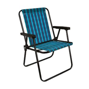 Cadeira De Área Varanda Lazer Jardim Piscina Camping Xadrez Aço Até 110kg - Mor