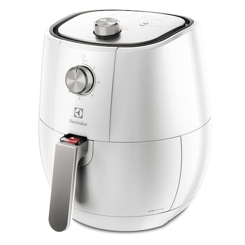imagem-Fritadeira Elétrica Sem Óleo Air Fryer EAF11 Electrolux Rita Lobo 3,2L Branca Efficient, 1400W - 110V