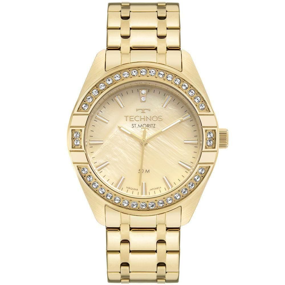 Relógio Technos Feminino St.Moritz Dourado - 2039Dk/1X
