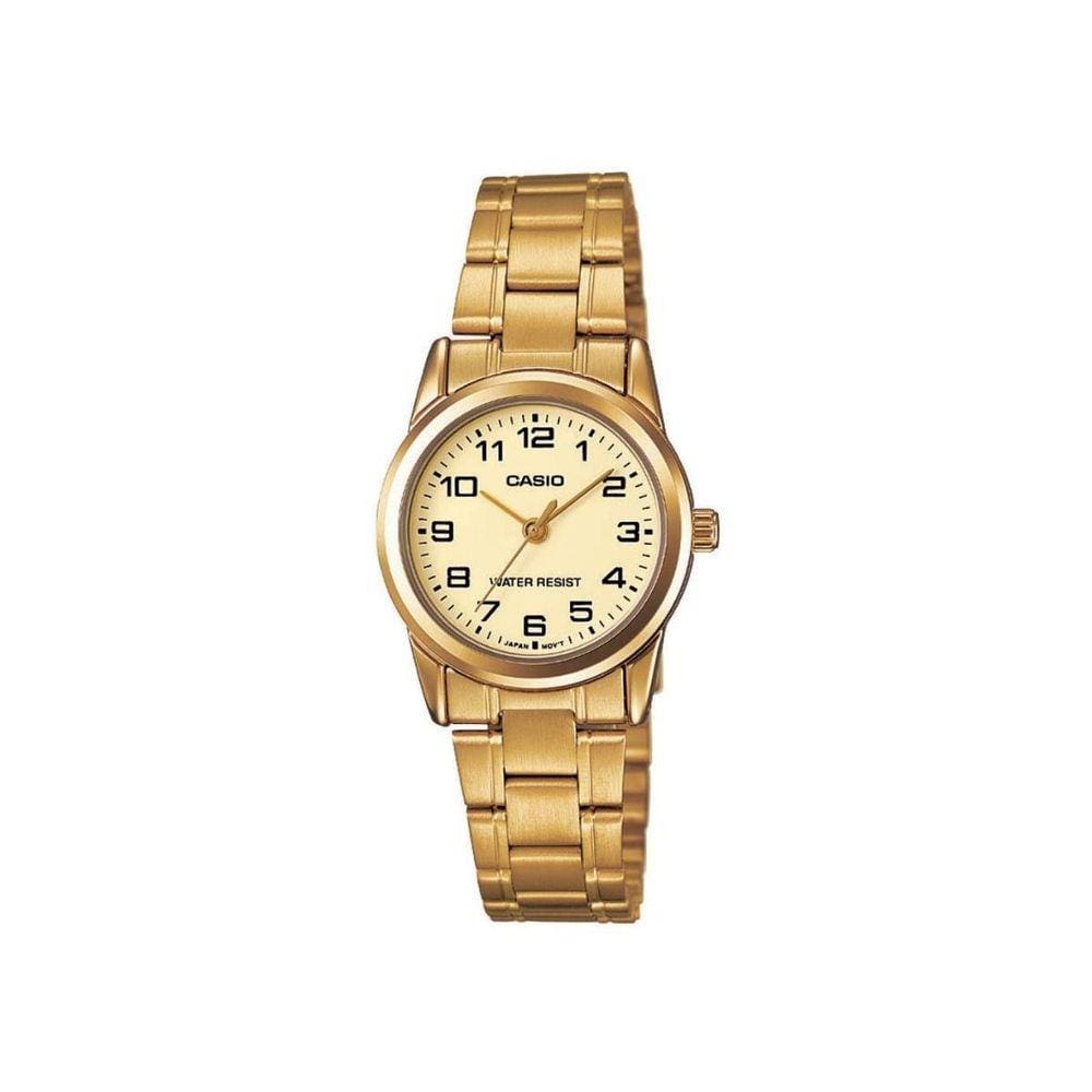 Relógio Feminino Dourado Pulseira De Aço
