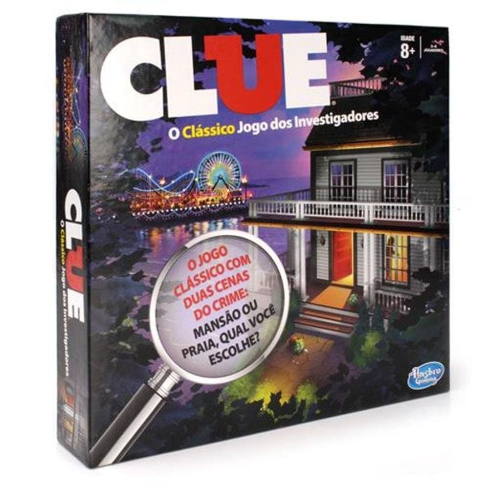 Jogo Clue - Mansão e Praia - Hasbro