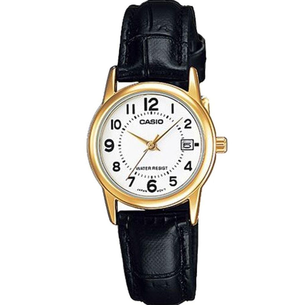 Relógio Feminino Ltp-v002gl 7bu Dourado Preto