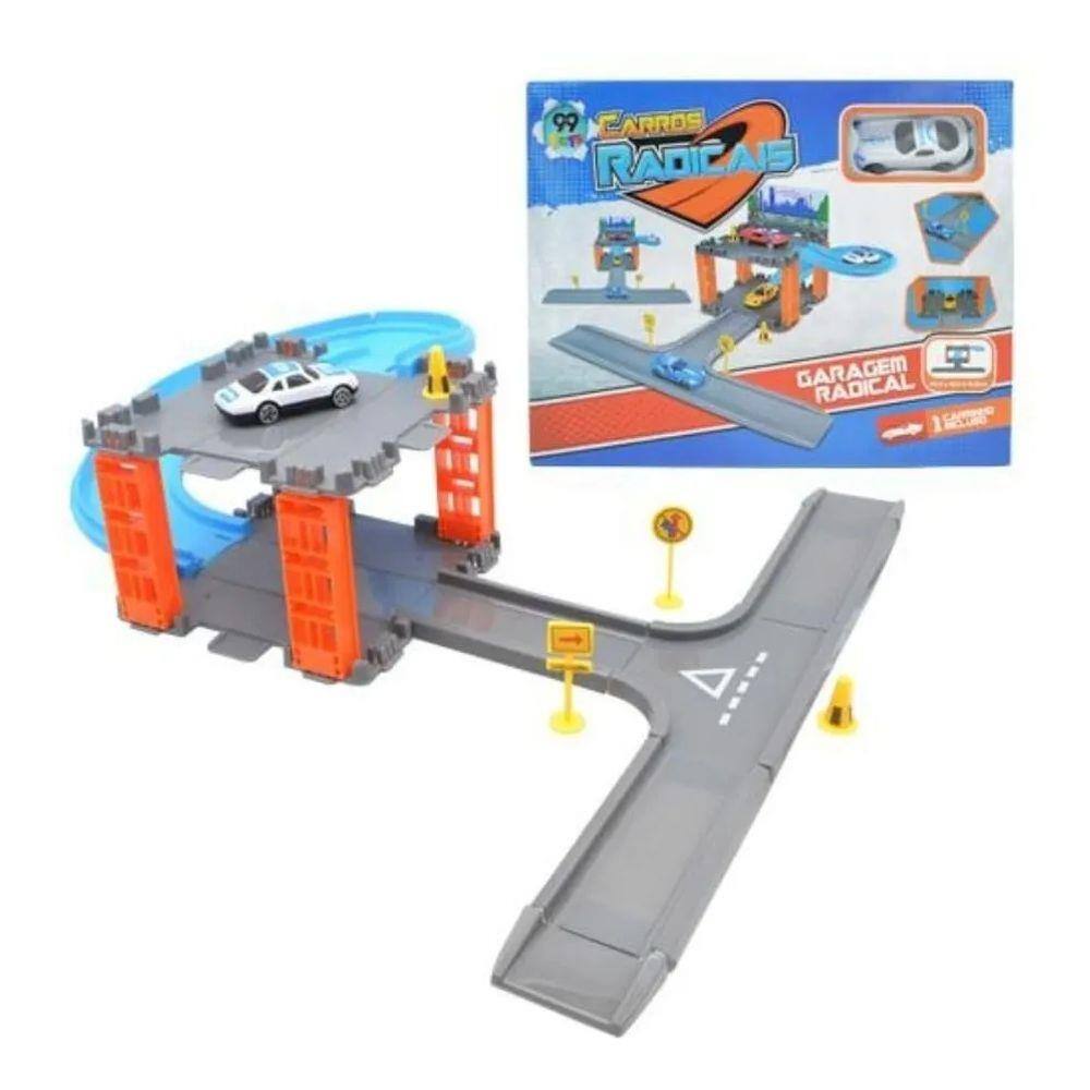 Pista Carrinho Brinquedo Neon Looping Brilha No Escuro Pk005