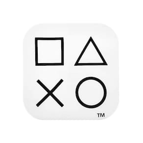 Luminária Abajur Videogame Box Ícones Ps4 Branco