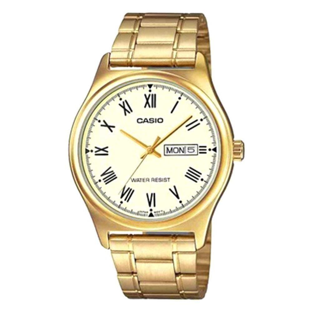 Relógio Analógico Dourado - MTP-V006G-9BUDF