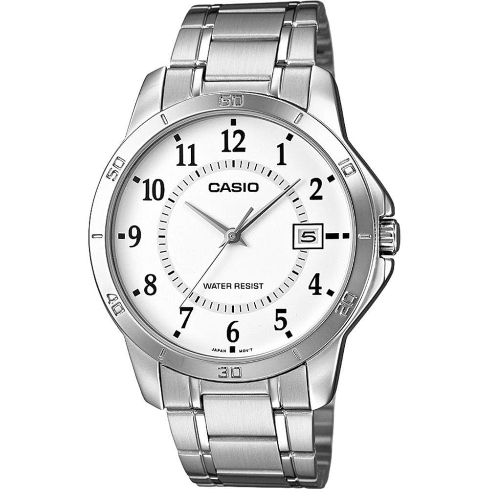 Relogio Masculino Mtp-v004d 7bu Aço Prata Analogico