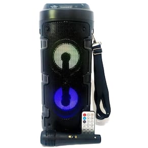 Caixa De Som Amplificada Led Microfone Bluetooth