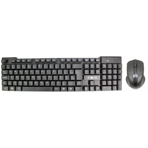 Kit Teclado Mouse Óptico 1200 Dpi Sem Fio 2.4G Nano