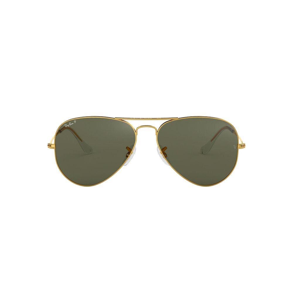 Óculos Rb3025L 001 Aviador Dourado Lente Verde Pol