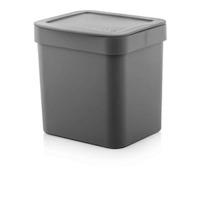Lixeira Trium Cinza 4,7 Litros com Tampa - Marca OU