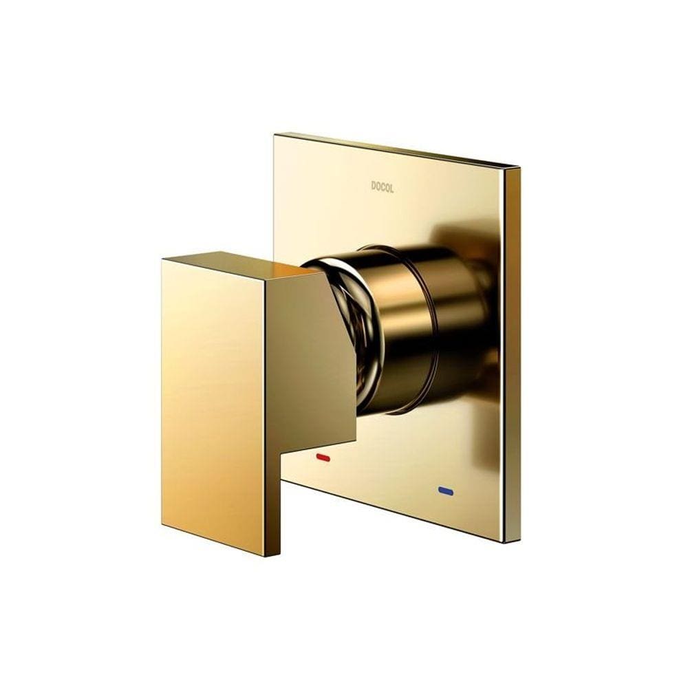 Acabamento Monocomando para Chuveiro Docol New Edge 925943 3/4&quot; Ouro Polido