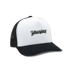 Boné Your Face Trucker Classic Branco Estilo Skatista Aba Curva