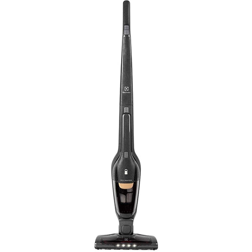 Aspirador de Pó Vertical Electrolux Ergorapido 2 em 1 Iron Grey Luz Led (ERG24C) - até 30 Min Filtro HEPA Função BrushRollClean 420ml