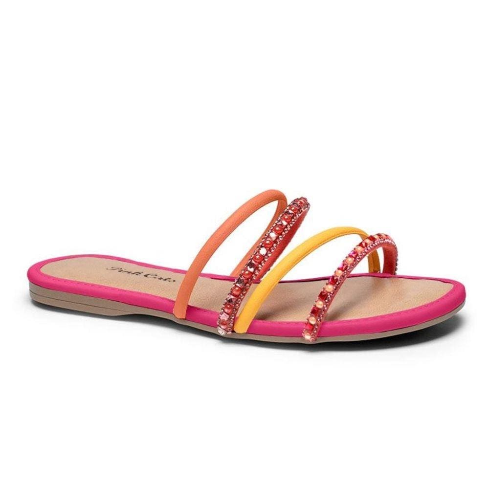 Rasteira Pink Cats -jolie Melon V2351