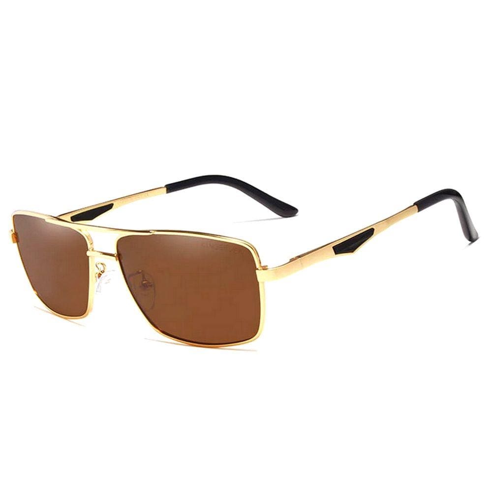 Óculos de Sol Clássico Quadrado Kingseven Design Leve Condução Lente Polarizada com Proteção Uv400