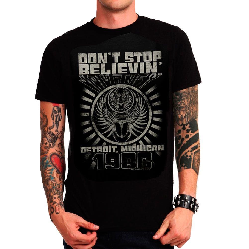 Camiseta camisa Banda Journey Rock Clássico