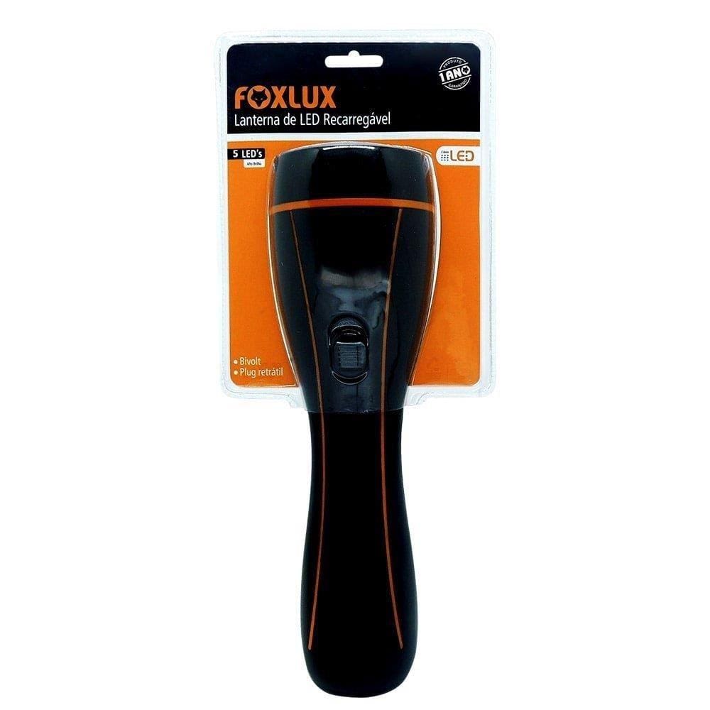 Lanterna Foxlux Recarregável 5 Leds