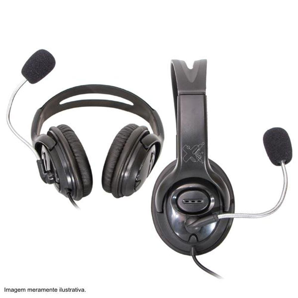Fone headset basic preto 6013322  MAXPRINT