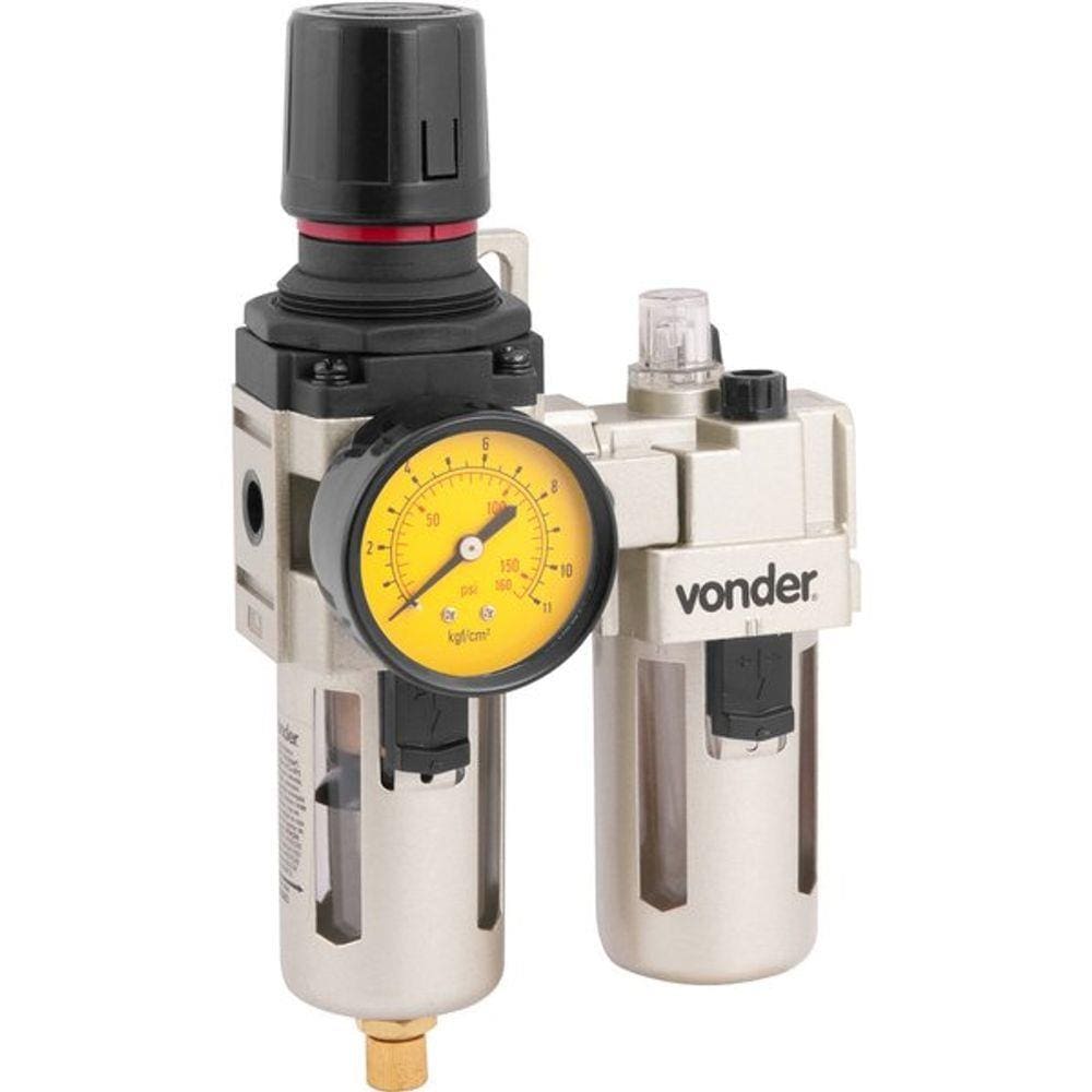 Filtro Regulador Lubrificador 1/4 Rl140 Vonder