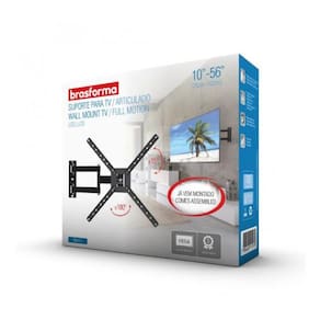 SUPORTE PARA TV ARTICULADO 10" A 56" BRA4.0 BRASFORMA
