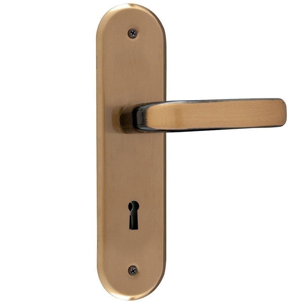 Fechadura MGM Interna 40 Stilo Alavanca Bronze Latonado