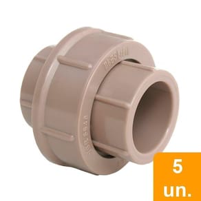 União Soldável Plastilit 25mm Embalagem com 5 Unidades