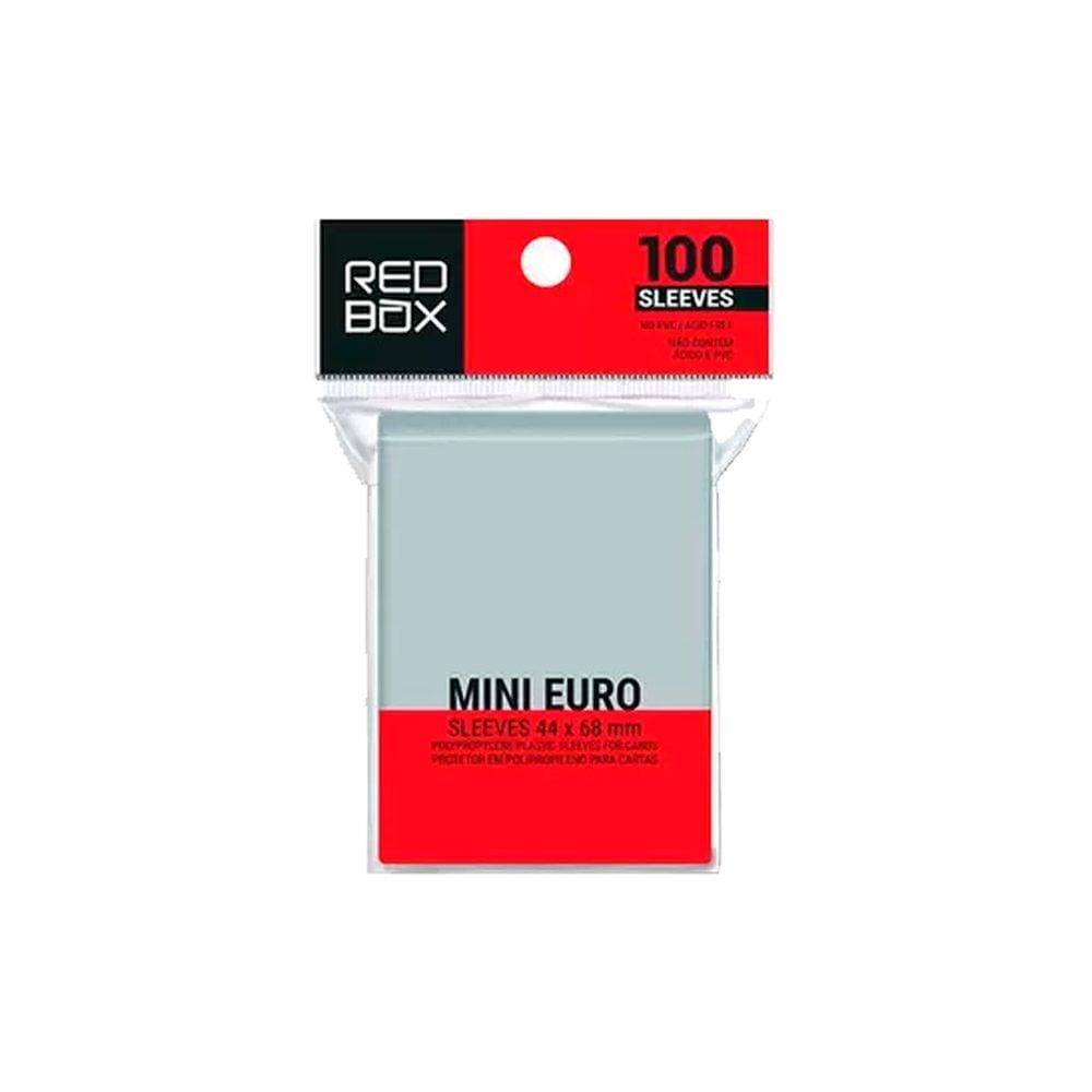 Sleeves Mini EURO 44 X 68mm 100 unidades Buró Red Box