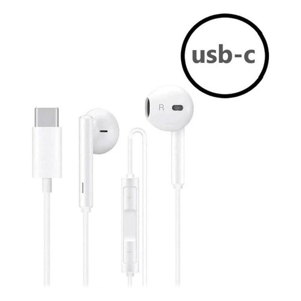 Fone De Ouvido Usb Tipo C Super Bass Com Volume E Microfone