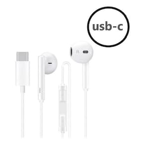 Fone De Ouvido Usb Tipo C Super Bass Com Volume E Microfone