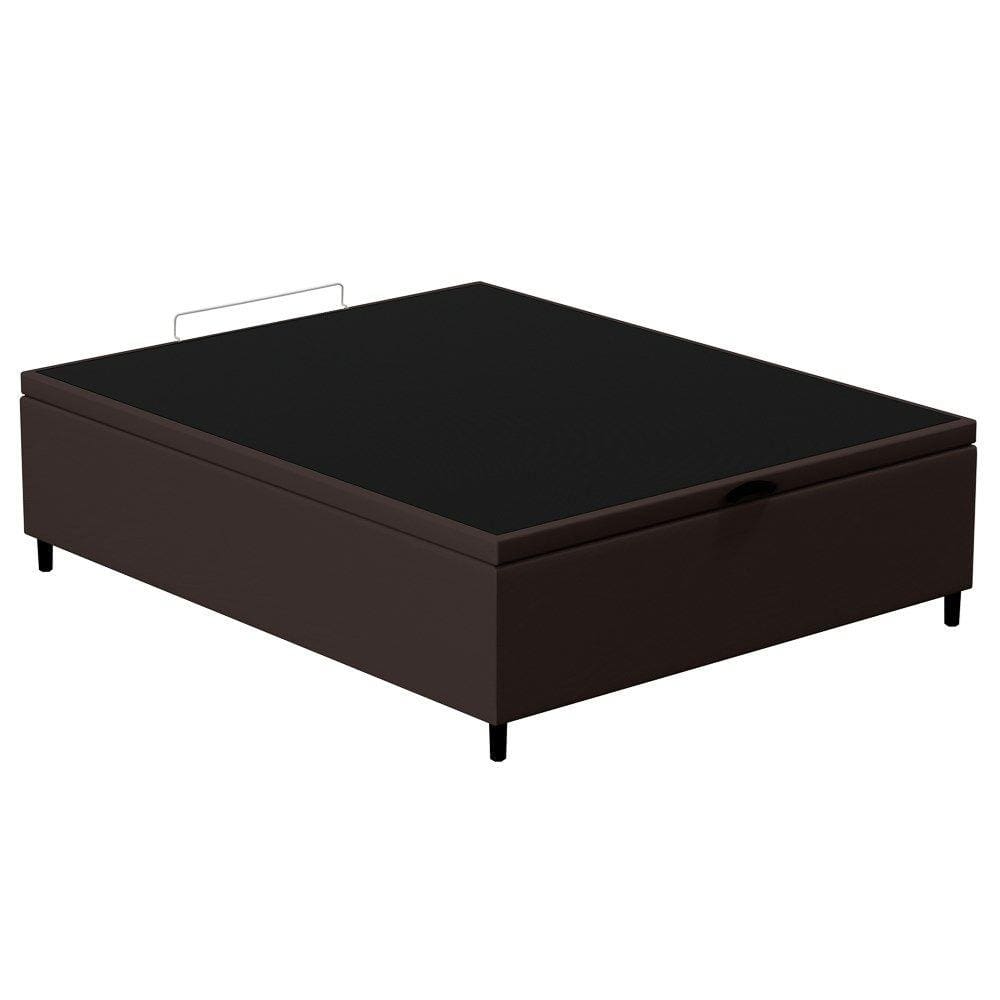 Base para Cama Box Baú Casal 138x188cm Hit I02 Corano Marrom - Mpozenato
